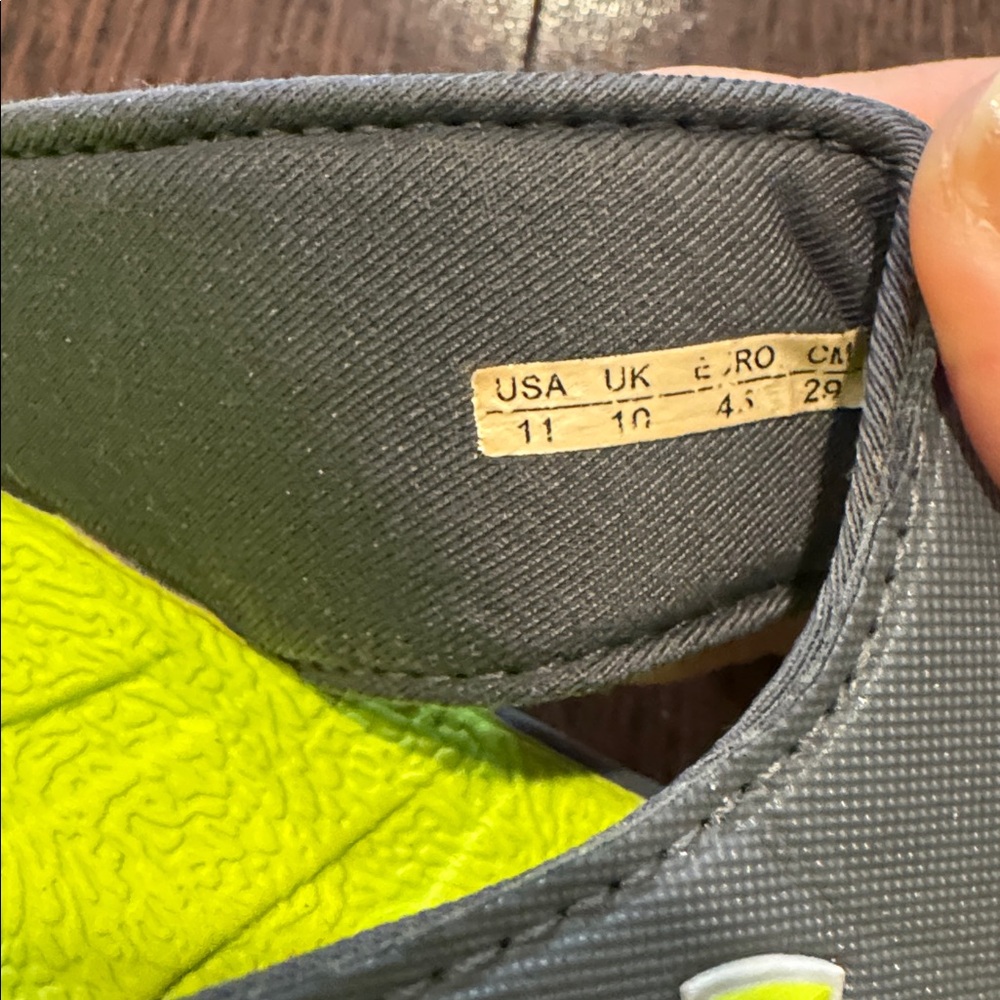 Under Armour Men’s  Sandals - Gray and Neon Green - Picture 5 of 5